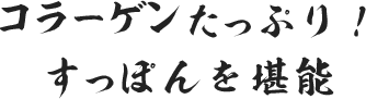 コラーゲンたっぷり!すっぽんを堪能